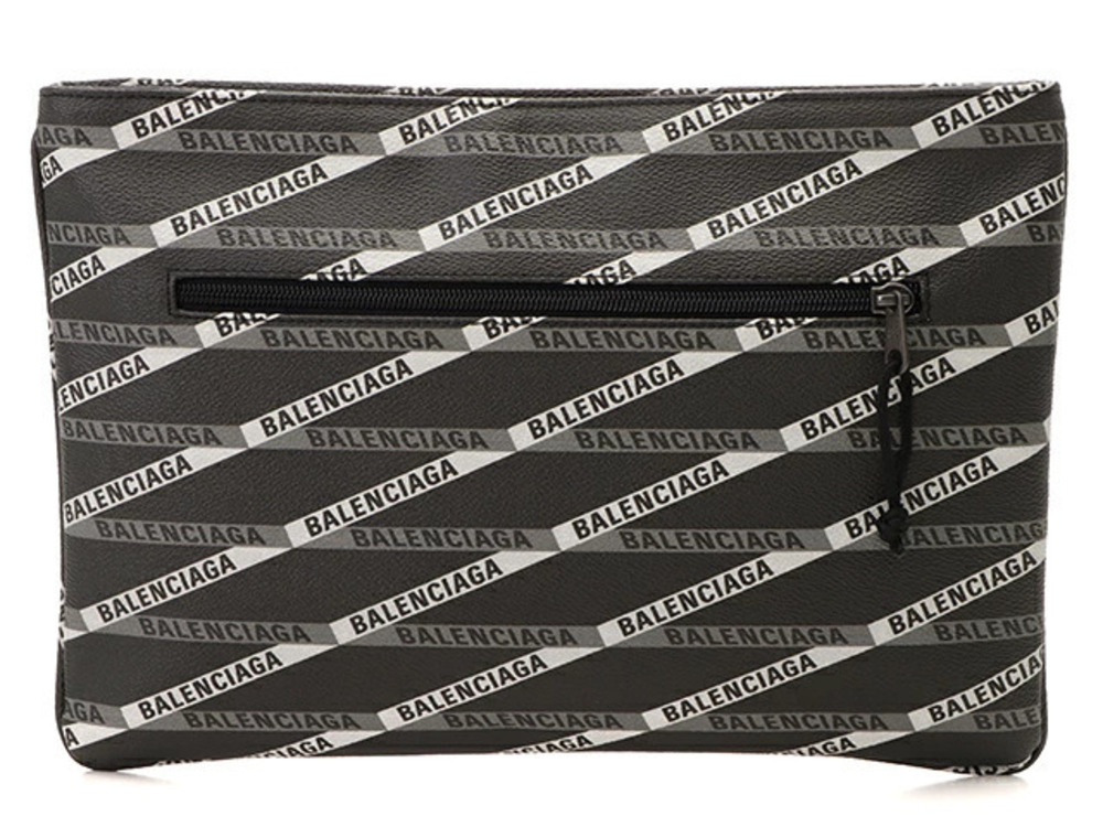 Balenciaga Explorer Pouch Clutch Bag Black